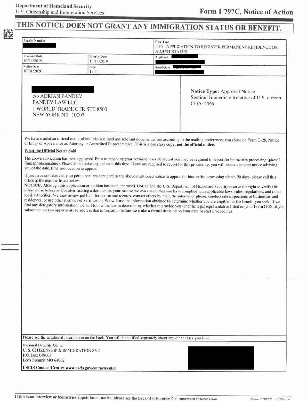 Green Card through Marriage Approval | Pandev Law